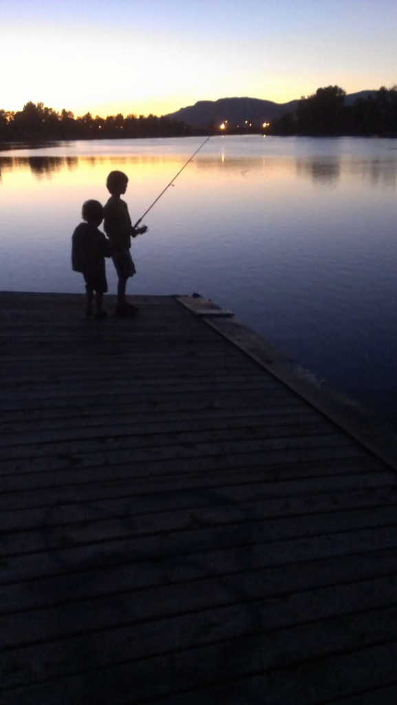Boys and fish